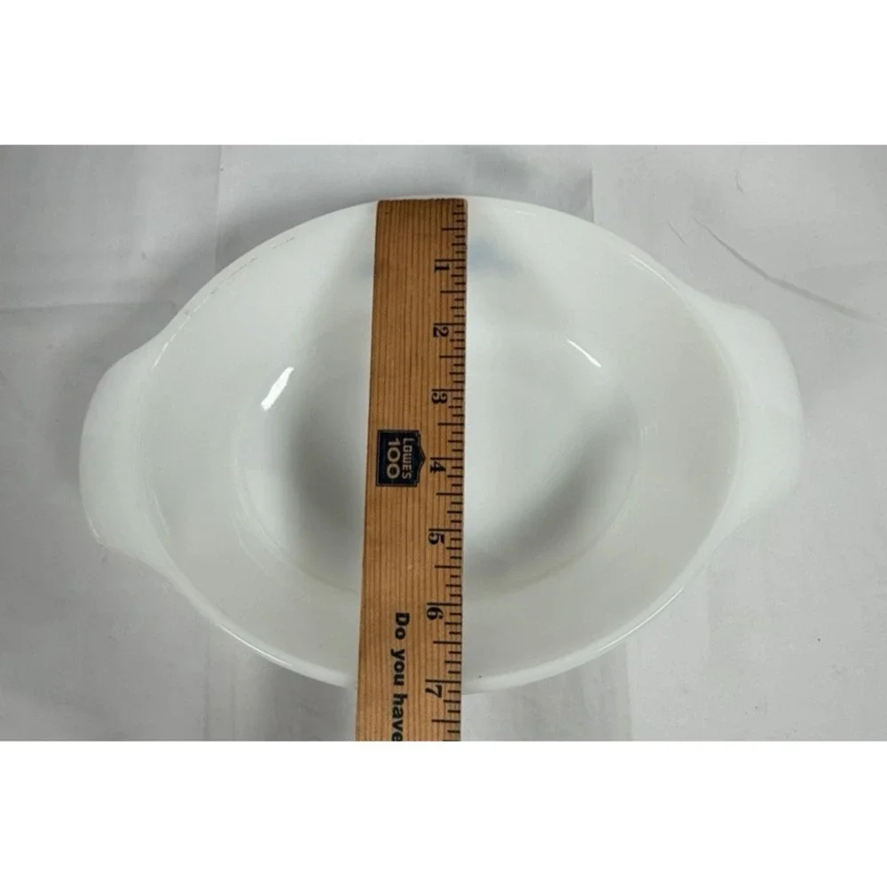 Vintage Anchor Hocking Fire King 436 Blue‎ Cornflower Oval Dish Casserole 1.5 qt
